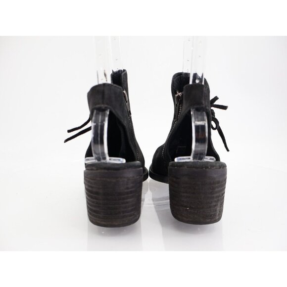 Born Women's Monikah Boot Size 7 Black Suede Bootie Slingback Heel Boho Comfy - Picture 4 of 11